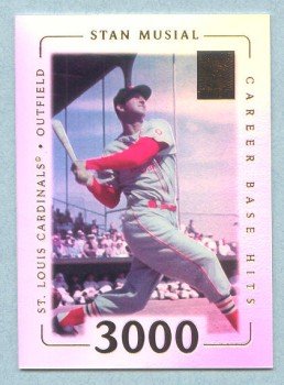 2002 Topps Tribute # 27 Stan Musial HOF 3000 Career Base Hits on 5-13-58