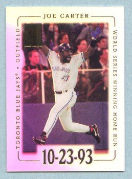 2002 Topps Tribute # 5 Joe Carter World Series Winning Home Run 10-23-93