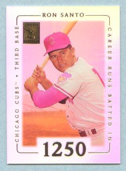 2002 Topps Tribute # 68 Ron Santo 1250 Career Runs Batted in 1973