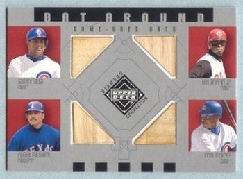 2002 UD Diamond Connection Bat Around Quads # BA-SGPM Sosa Griffey Palmeiro McGriff GU Bat