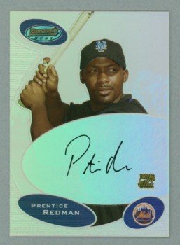 2003 Bowman's Best First Year Autograph # BB-PR Prentice Redman Auto RC Rookie