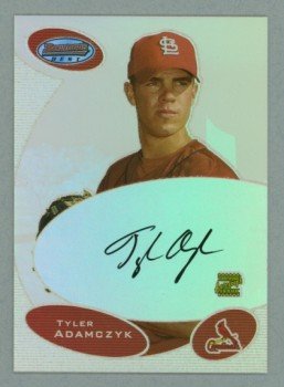 2003 Bowman's Best First Year Autograph # BB-TA Tyler Adamczyk Auto RC Rookie