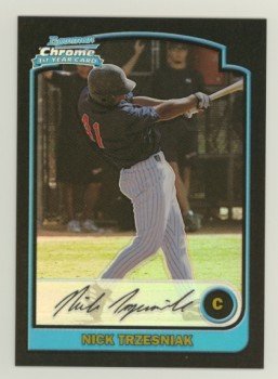 2003 Bowman Chrome Refractors # 316 NICK TRZESNIAK RC Rangers Rookie