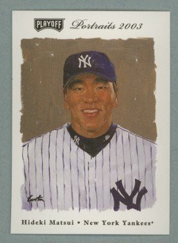 2003 Playoff Portraits # 88 HIDEKI MATSUI RC Yankees Rookie
