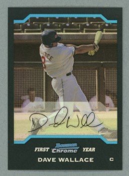 2004 Bowman Chrome Refractors # 289 DAVE WALLACE RC Indians Rookie