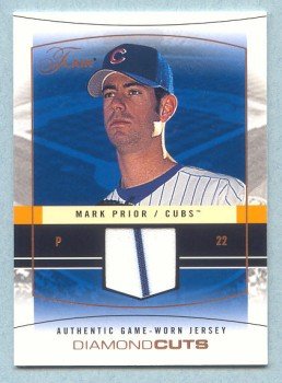 2004 Flair Diamond Cuts Game Used Copper # DC-MAP MARK PRIOR 2-color GU Jersey #d 73 of 75 Cubs