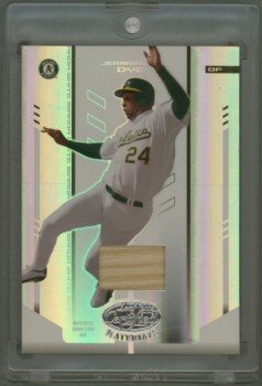 2004 Leaf Certified Materials Mirror Bat White # 152 White Jermaine Dye GU Bat #d 146 of 200