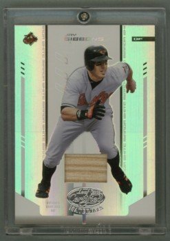 2004 Leaf Certified Materials Mirror Bat White # 89 Jay Gibbons GU Bat #d 087 of 100 Orioles