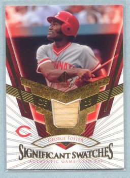 2004 SP Legendary Cuts Significant Swatches # SS-GF George Foster GU Bat Reds