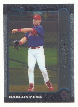 1998 Bowman Chrome # 321 Carlos Pena RC Rangers Rookie