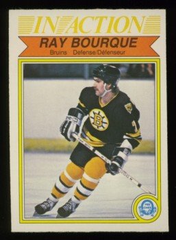 1982-83 OPC # 24 -- Ray Bourque In Action, Bruins