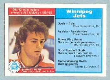 1982-83 OPC # 374 -- Dale Hawerchuk TL