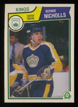 1983-84 OPC # 160 -- Bernie Nicholls RC, Kings, Rookie