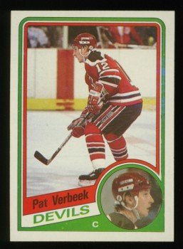 1984-85 Topps # 90 -- Pat Verbeek RC, Rookie, Devils