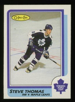 1986-87 OPC # 245 Steve Thomas RC, Rookie, Maple Leafs