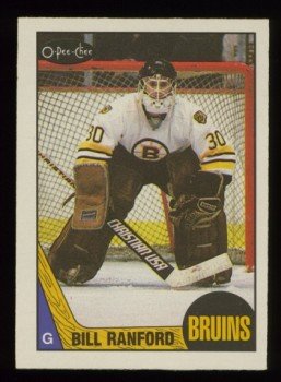 1987-88 OPC # 13 -- Bill Ranford RC UER, Rookie, Bruins