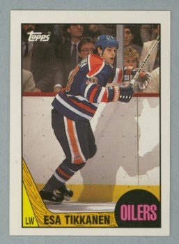 1987-88 Topps # 7 Esa Tikkanen RC Rookie