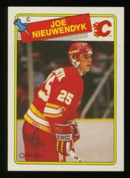 1988-89 OPC # 16 -- Joe Nieuwendyk RC, Flames, Rookie