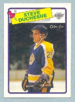 1988-89 OPC # 182 -- Steve Duchesne RC
