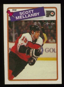 1988-89 OPC # 21 -- Scott Mellanby RC, Rookie, Flyers
