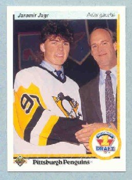 1990-91 UD French # 356 -- Jaromir Jagr Rookie Card RC