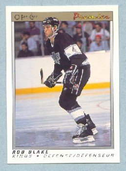 1990-91 OPC Premier # 6 -- Rob Blake Rookie Card RC