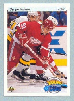 1990-91 UD # 525 -- Sergei Fedorov Rookie Card RC