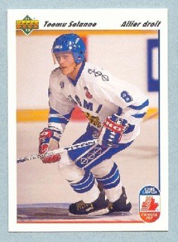 1991-92 UD Canada Club French # 21 -- Teemu Selanne Rookie Card RC