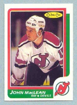 1986-87 OPC # 37 John MacLean RC Rookie