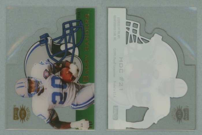 1995 Absolute Die Cut Helmets # 21 BARRY SANDERS -- MINT