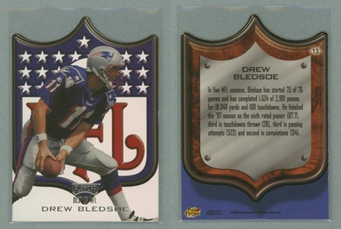 1998 Playoff Prestige Best of the NFL Die Cut # 13 DREW BLEDSOE
