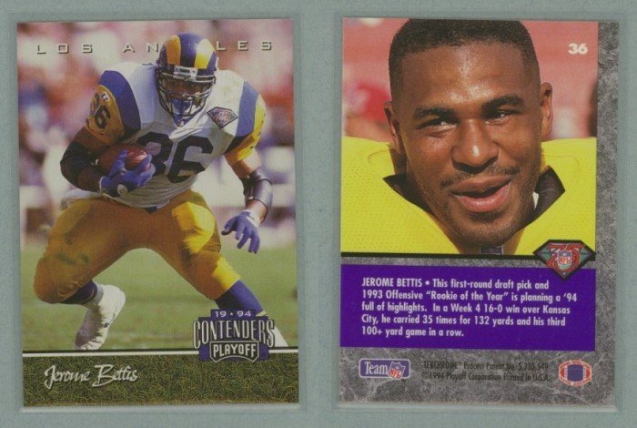 1994 Playoff Contenders # 36 JEROME BETTIS -- MINT