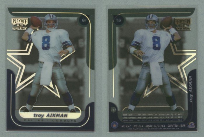 1999 Playoff Momentum SSD # 112 TROY AIKMAN -- MINT