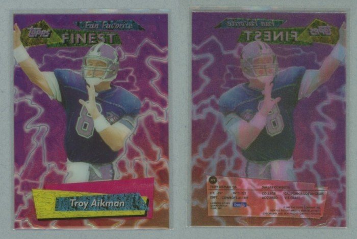 1995 Finest Fan Favorites # FF5 TROY AIKMAN -- MINT