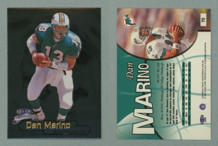 1998 Fleer Brilliants # 70 DAN MARINO -- MINT