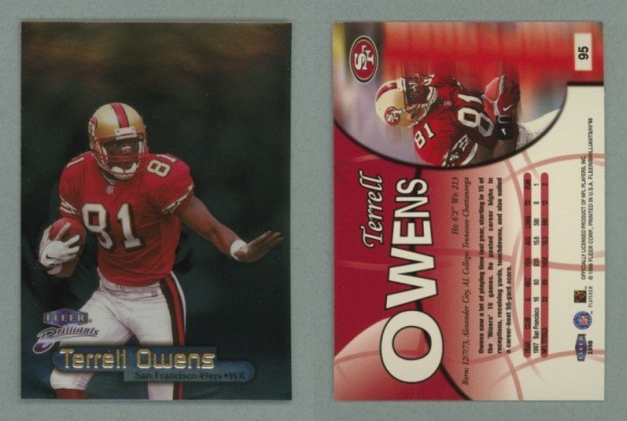 1998 Fleer Brilliants # 95 TERRELL OWENS -- MINT