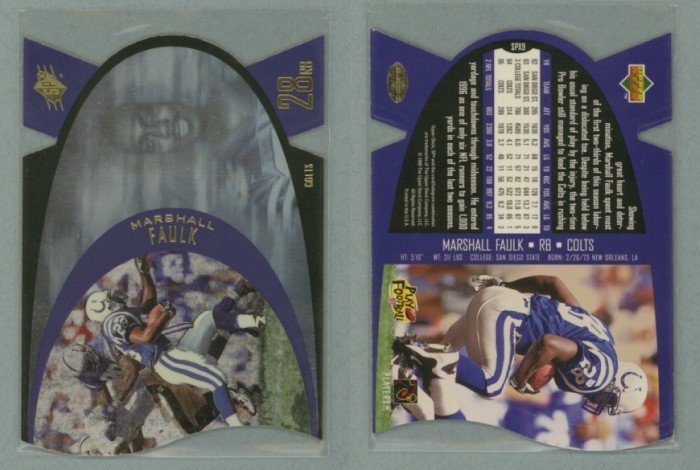1997 SPx # 9 MARSHALL FAULK -- MINT