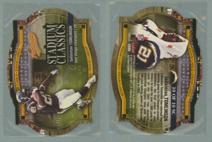 2003 Fleer Authentix Stadium Classics # 10SC LaDAINIAN TOMLINSON -- MINT