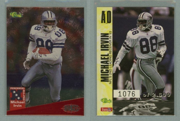 1994 Images All-Pro # A10 MICHAEL IRVIN #d 1076 of 2600 -- MINT