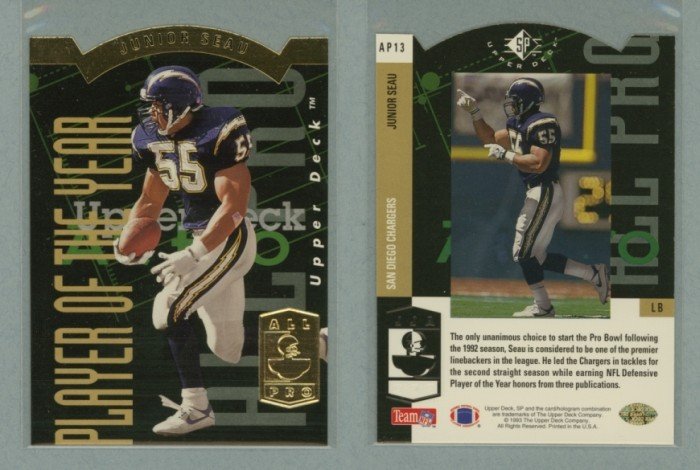 1993 SP All-Pros # AP13 JUNIOR SEAU -- MINT