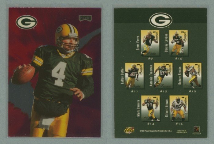 1998 Playoff Prestige Checklists # 10 BRETT FAVRE -- MINT