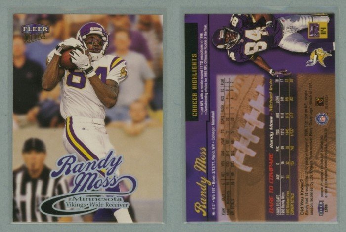 1999 Ultra # 114 RANDY MOSS -- MINT