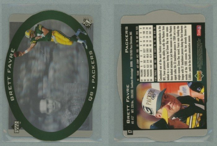 1996 SPx # 17 BRETT FAVRE -- MINT