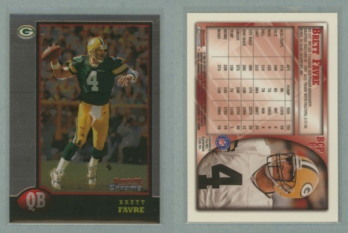 1998 Bowman Chrome Preview # BCP6 BRETT FAVRE -- MINT