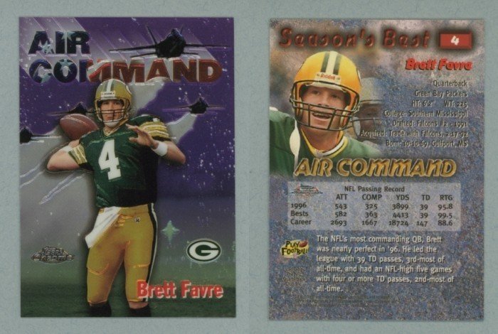 1997 Topps Chrome Season's Best # 4 BRETT FAVRE -- MINT
