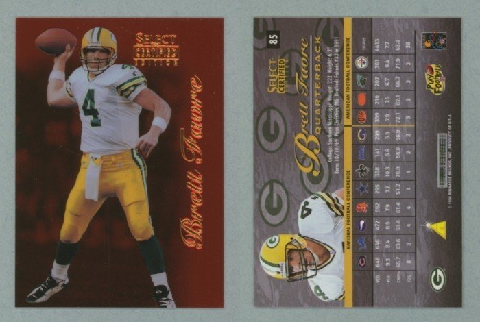 1996 Select Certified Red # 85 BRETT FAVRE -- MINT