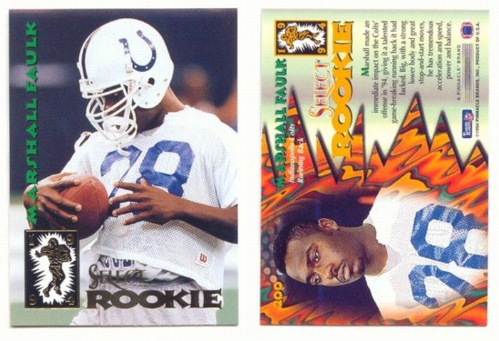 1994 Select # 200 MARSHALL FAULK RC Rams MINT Rookie