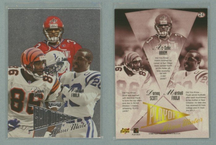1998 Playoff Prestige Alma Maters # 24 FAULK, SCOTT, HAKIM -- MINT