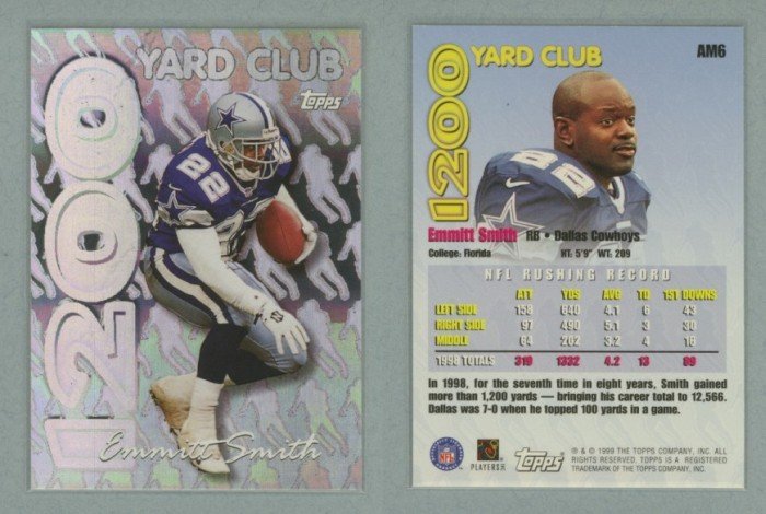 1999 Topps All Matrix # AM6 EMMITT SMITH -- MINT