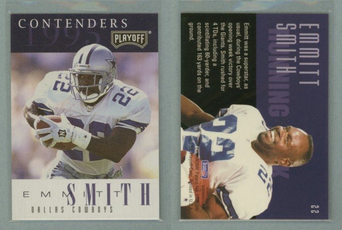 1995 Playoff Contenders # 22 EMMITT SMITH -- MINT